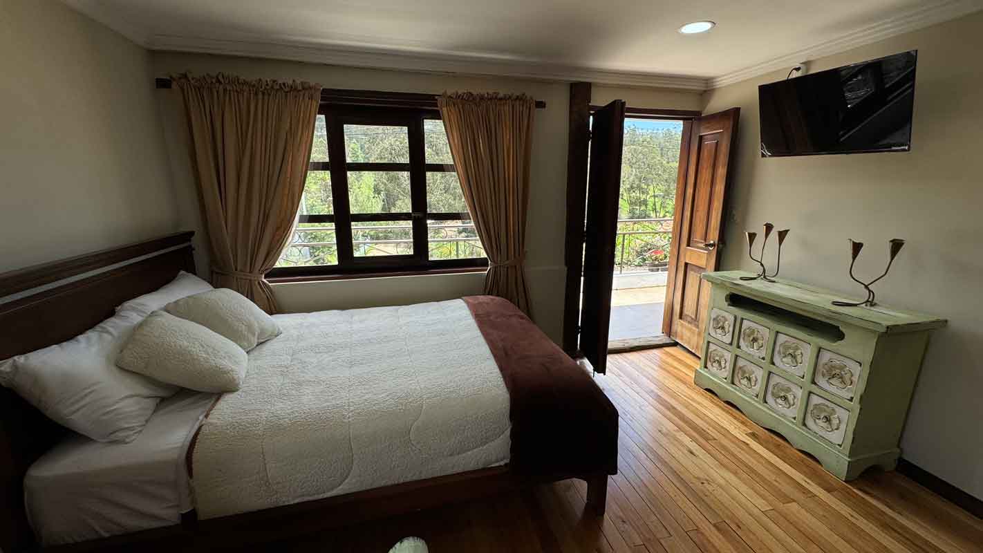 Room with balcony