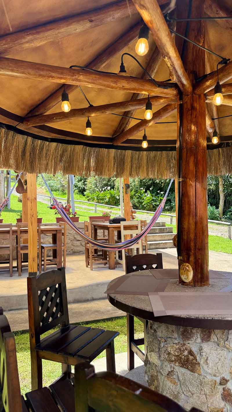 The Kiosk — Under a thatched roof
